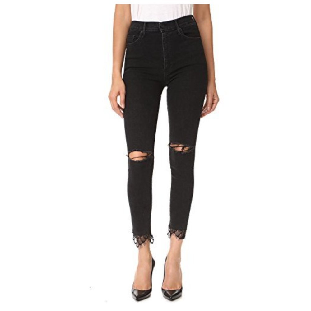 Mother Swooner Dagger Ankle Jeans